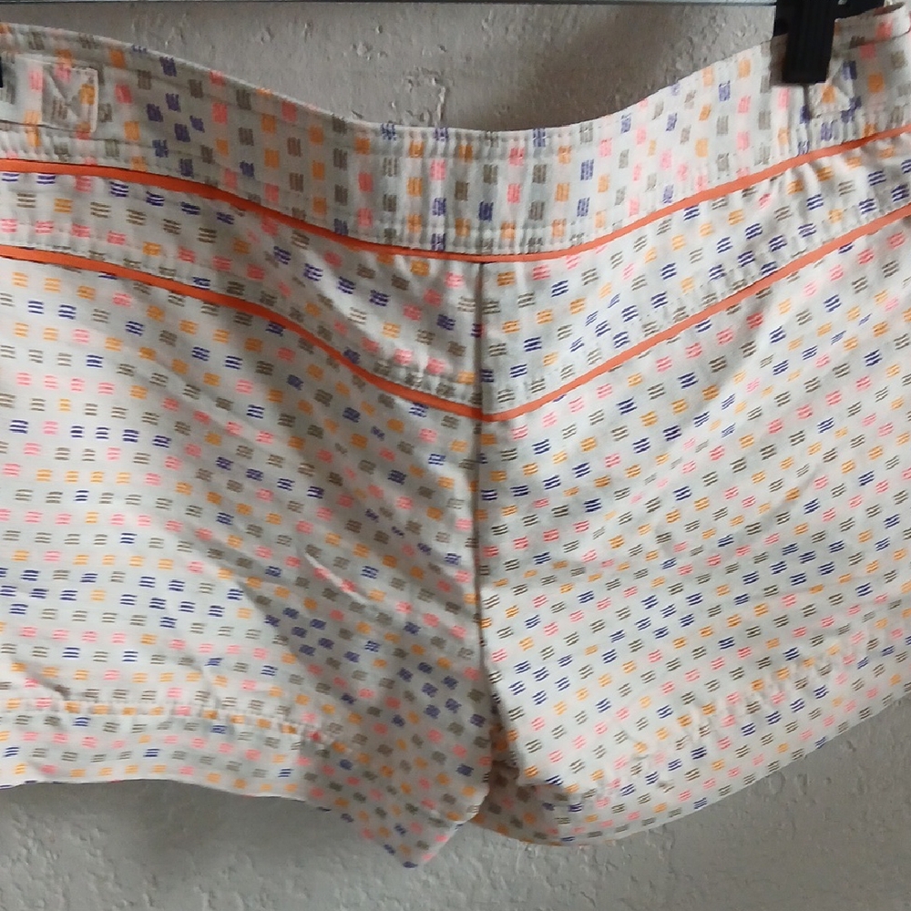 Trina Turk High Waist Pink and Orange Shorts - Picture 2 of 5
